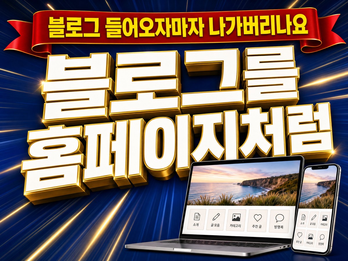 홈페이지형 블로그스킨